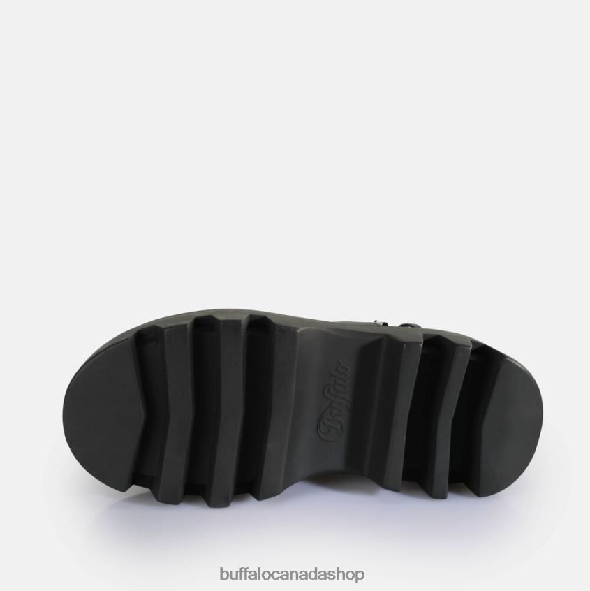 Flora Cross Platform Sandals vegan Black Buffalo ZL64TZ164 |Sandals