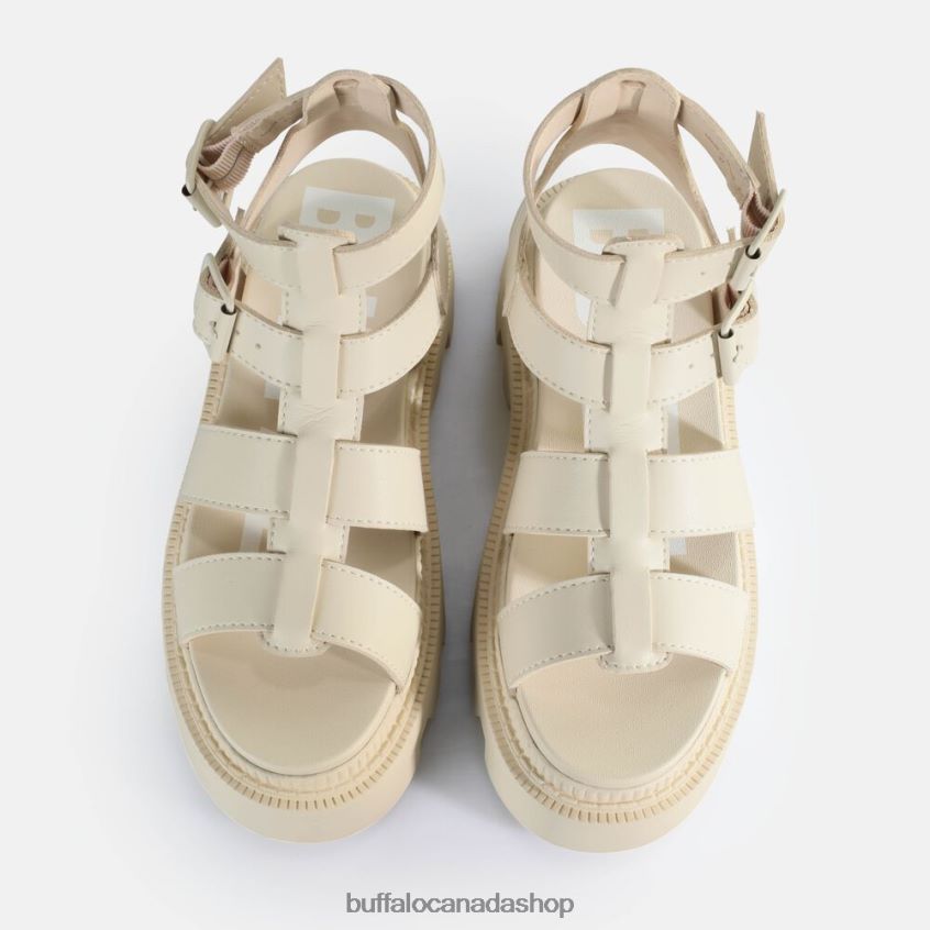 Flora Fisher Platform Sandals vegan Cream Buffalo ZL64TZ641 |Sandals