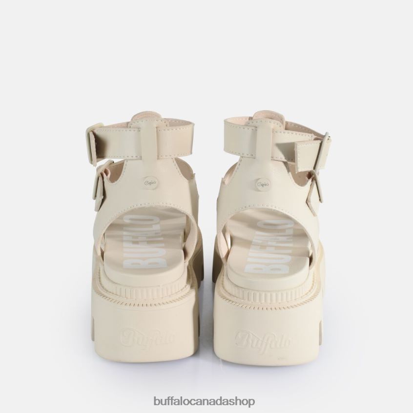 Flora Fisher Platform Sandals vegan Cream Buffalo ZL64TZ641 |Sandals