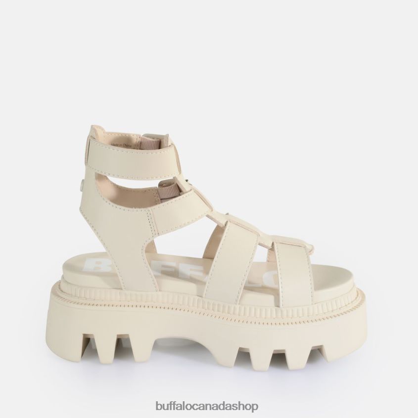 Flora Fisher Platform Sandals vegan Cream Buffalo ZL64TZ641 |Sandals