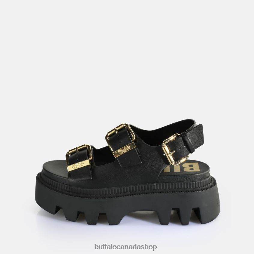 Flora On Platform Sandals vegan Black Buffalo ZL64TZ106 |Sandals