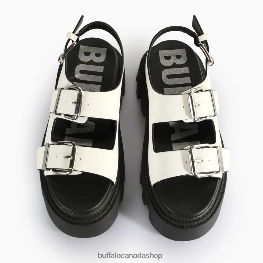 Flora On Platform Sandals vegan White Buffalo ZL64TZ107 |Sandals