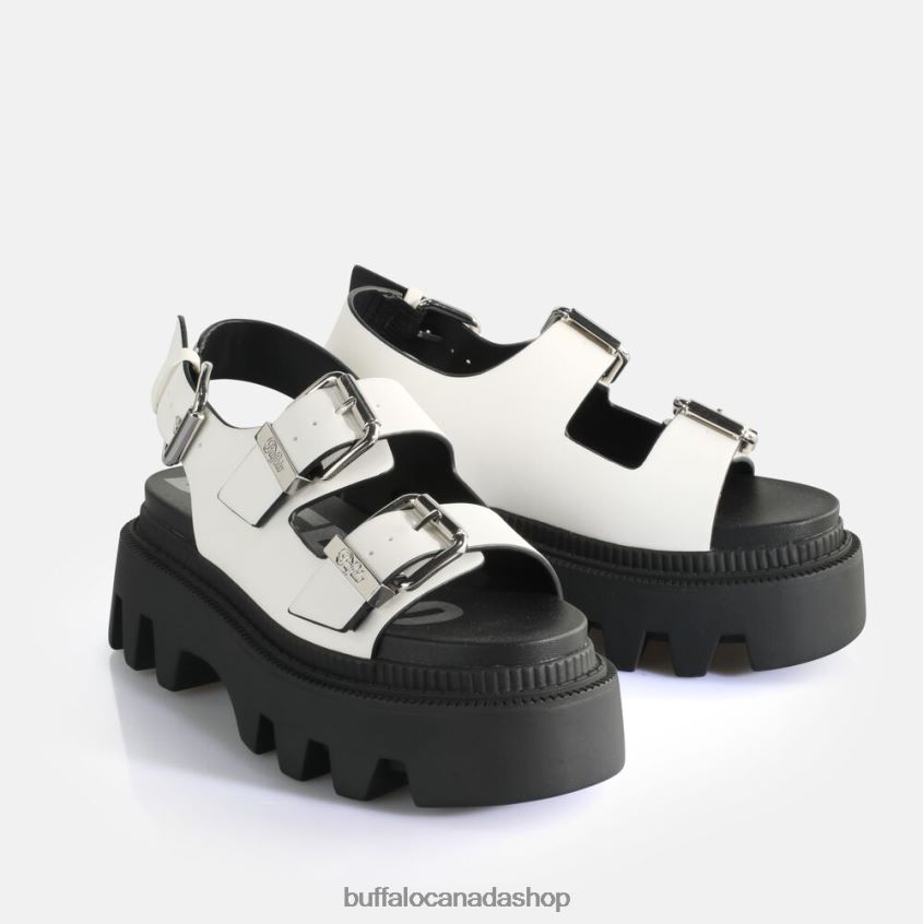 Flora On Platform Sandals vegan White Buffalo ZL64TZ107 |Sandals