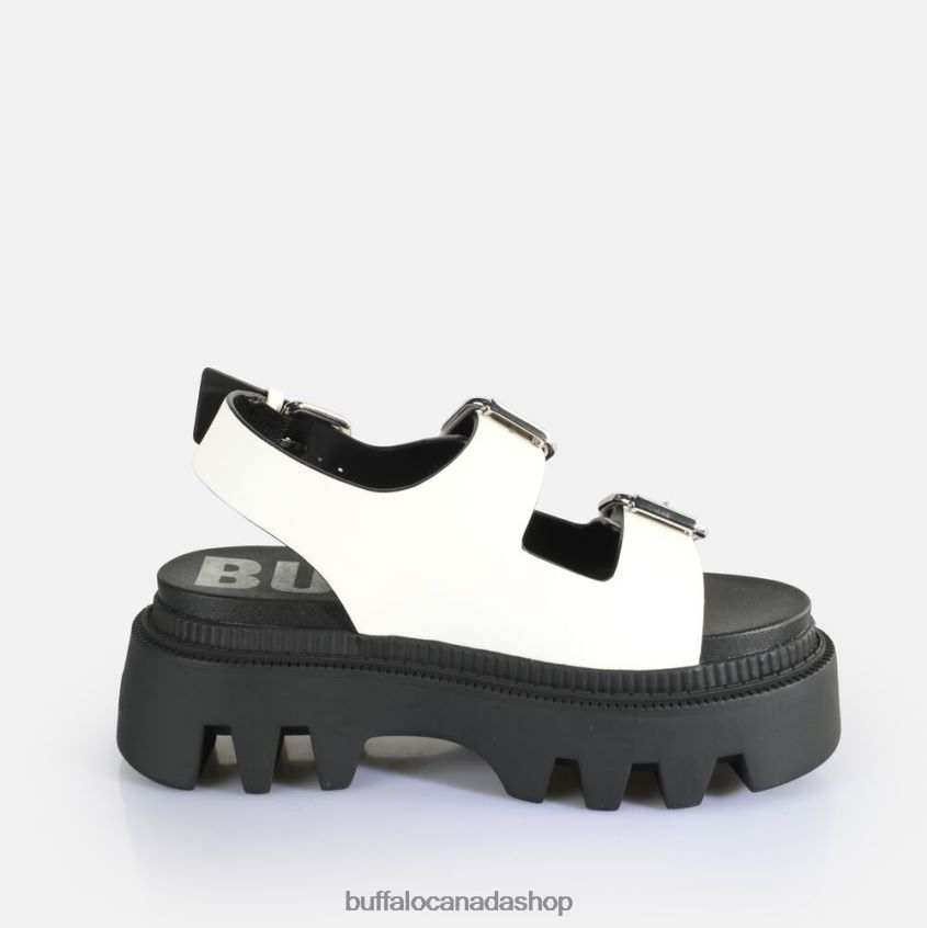 Flora On Platform Sandals vegan White Buffalo ZL64TZ107 |Sandals