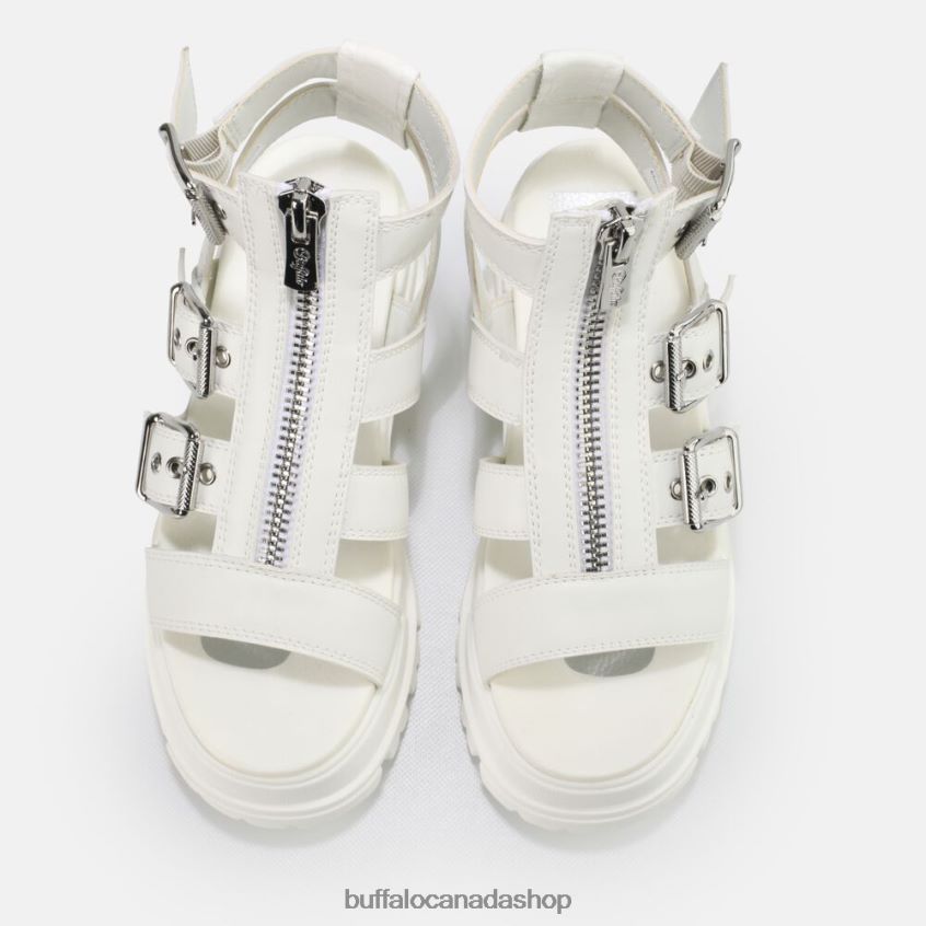 GLD ZIP platform sandals vegan White Buffalo ZL64TZ405 |Sandals