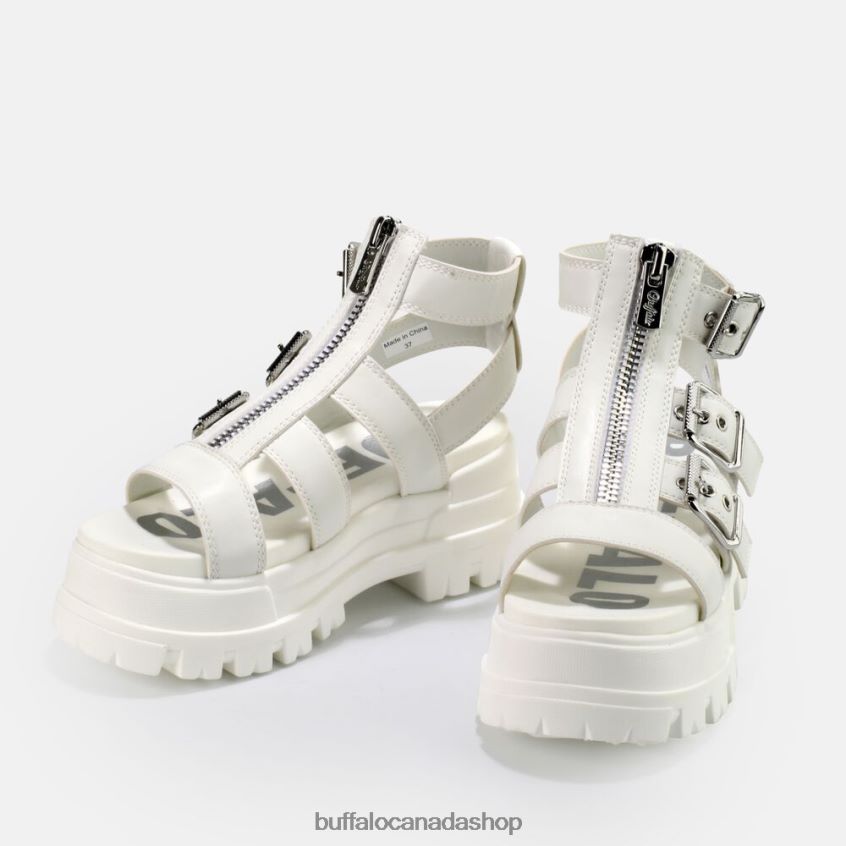 GLD ZIP platform sandals vegan White Buffalo ZL64TZ405 |Sandals