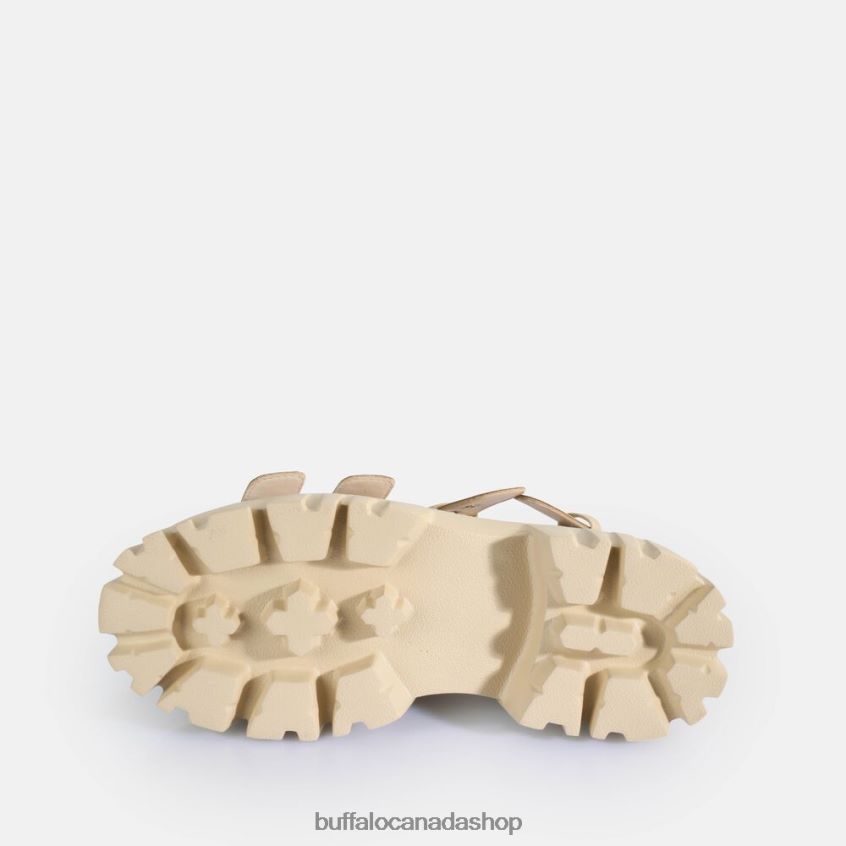 Lion Hard Platform Sandals vegan Cream Buffalo ZL64TZ720 |Sandals