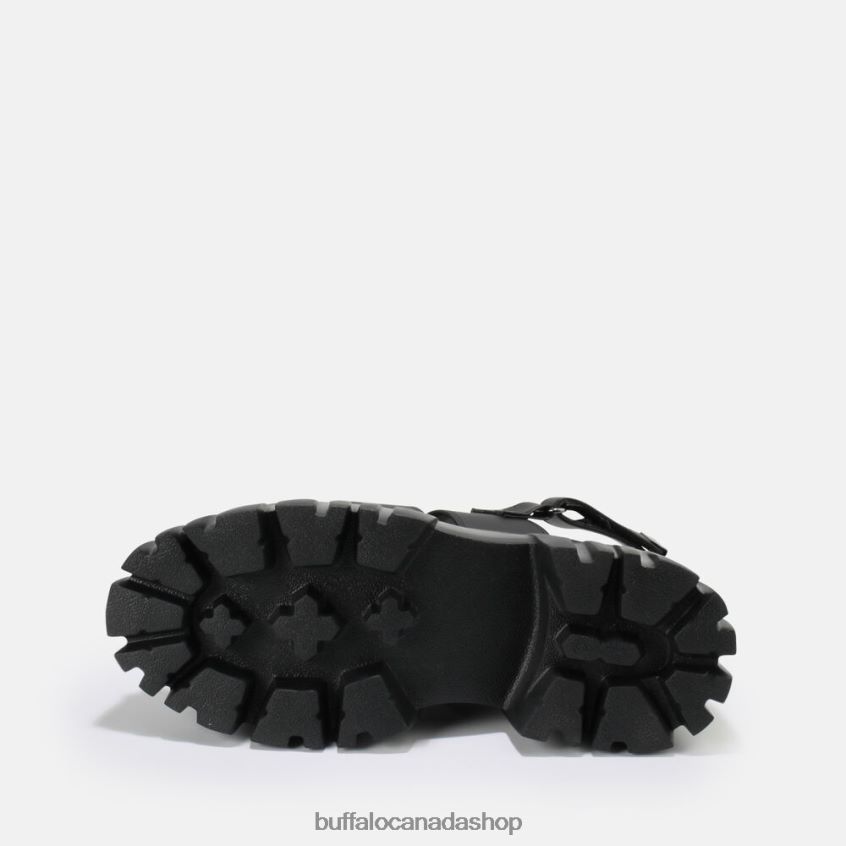 Lion Pierce platform sandal vegan Black Buffalo ZL64TZ870 |Sandals