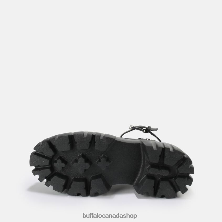 Lion Riv platform sandal vegan Black Buffalo ZL64TZ871 |Sandals