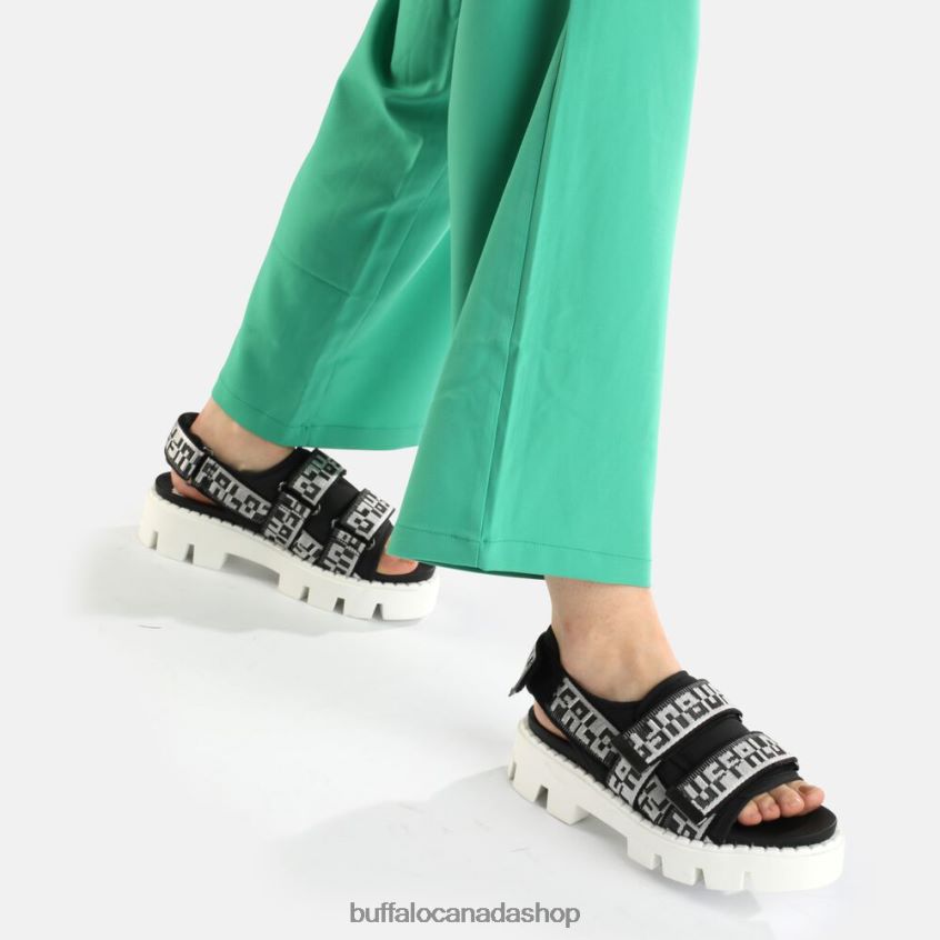 Raven TEC slide vegan Black Buffalo ZL64TZ640 |Sandals