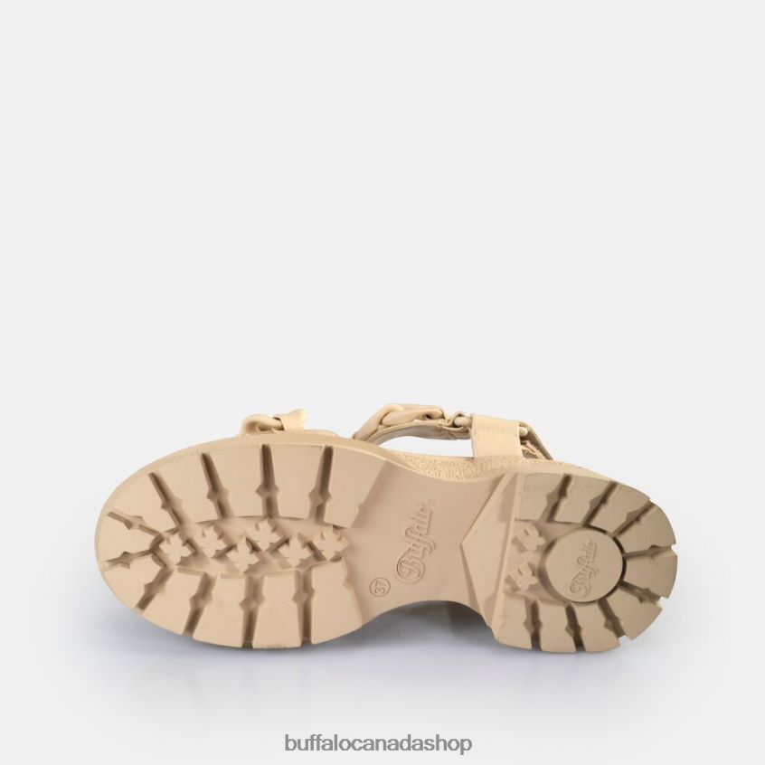 Rude Chain Platform Sandals vegan Cream Buffalo ZL64TZ29 |Sandals