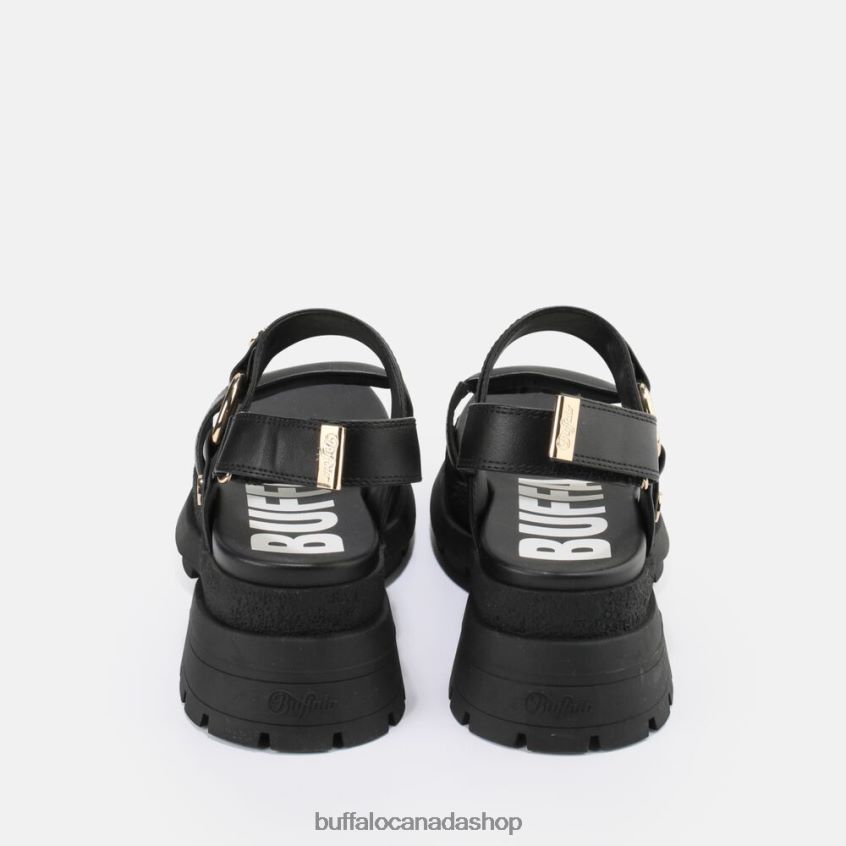 Rude Ring platform sandal vegan Black Buffalo ZL64TZ154 |Sandals