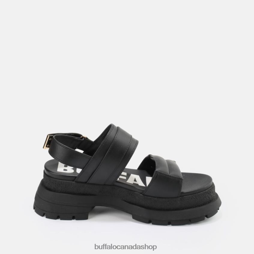 Rude Ring platform sandal vegan Black Buffalo ZL64TZ154 |Sandals