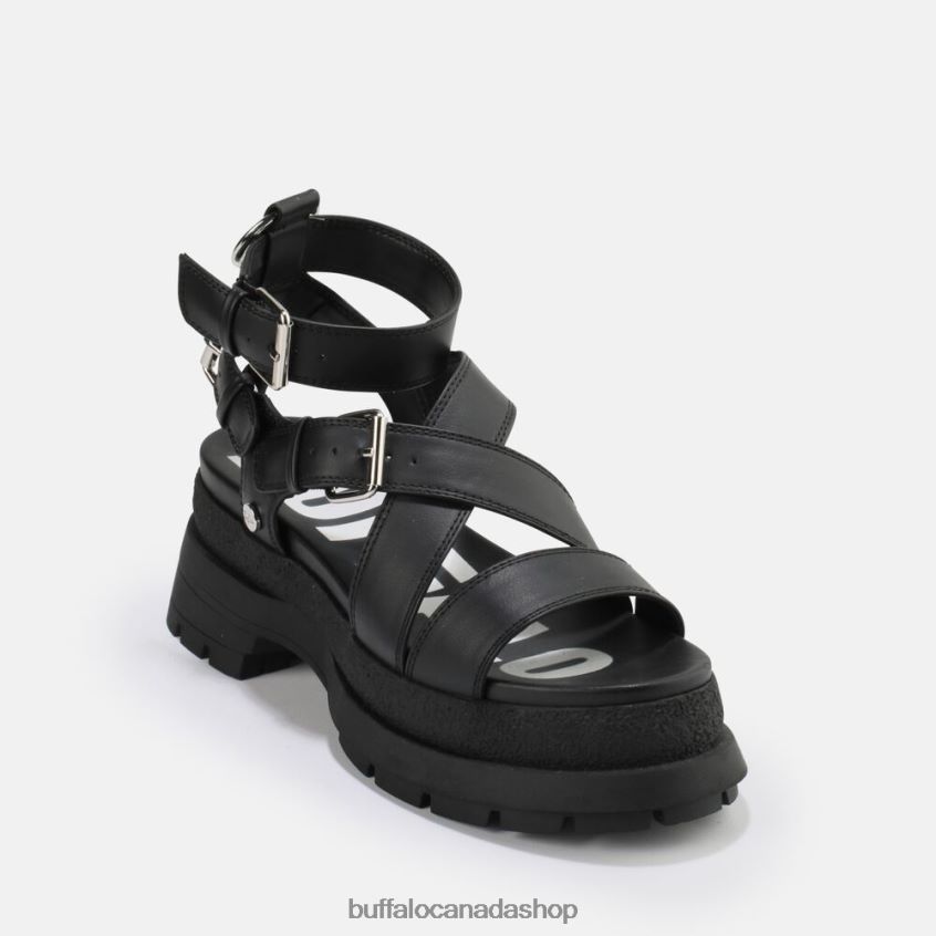 Rude Up platform sandal vegan Black Buffalo ZL64TZ764 |Sandals