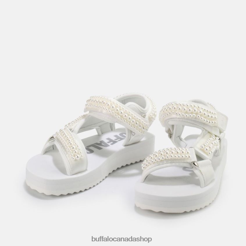 Sage Pearl platform sandals vegan White Buffalo ZL64TZ842 |Sandals