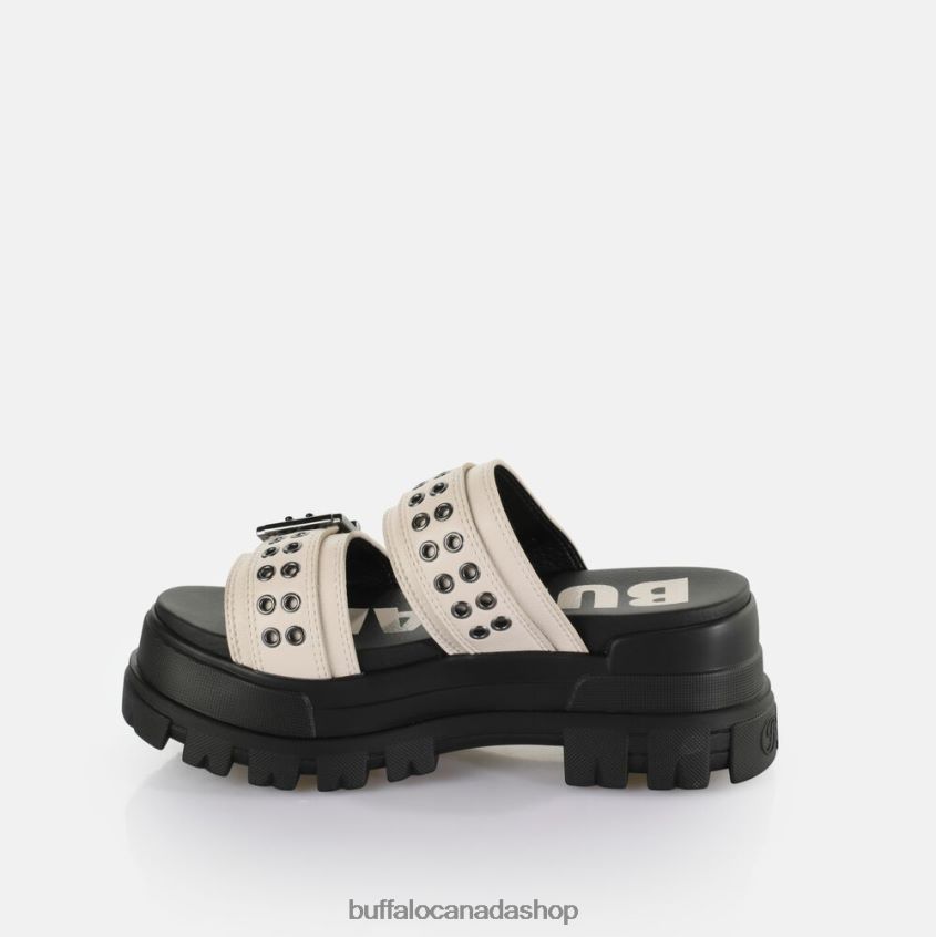 Aspha Loop Platform Sandals vegan Cream Buffalo ZL64TZ383 |Slides