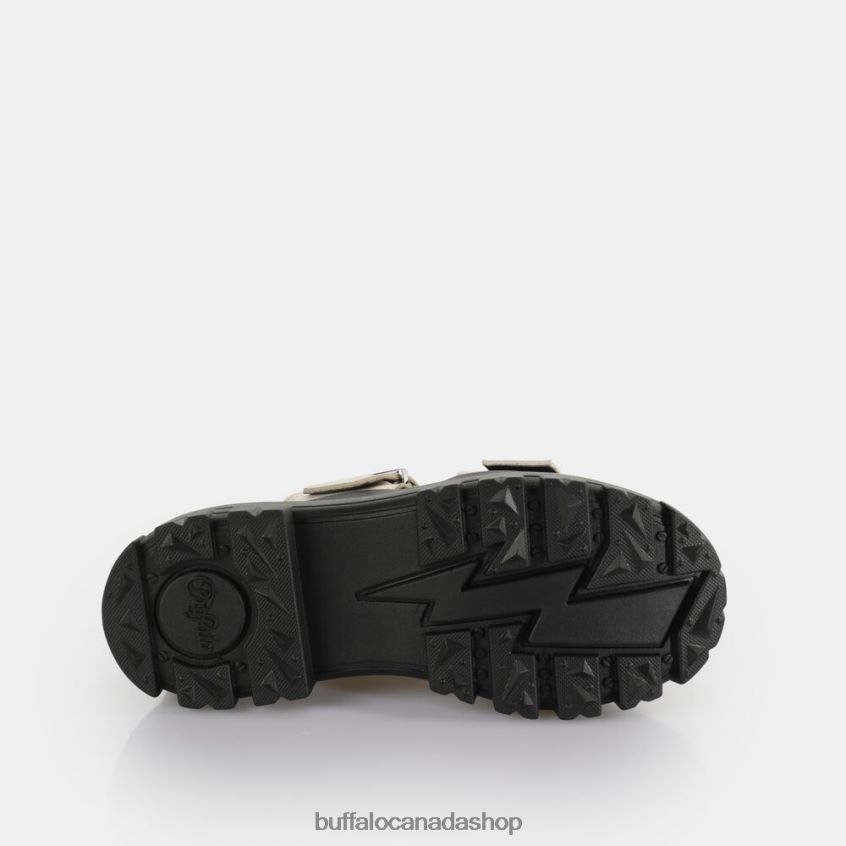 Aspha Loop Platform Sandals vegan Cream Buffalo ZL64TZ383 |Slides