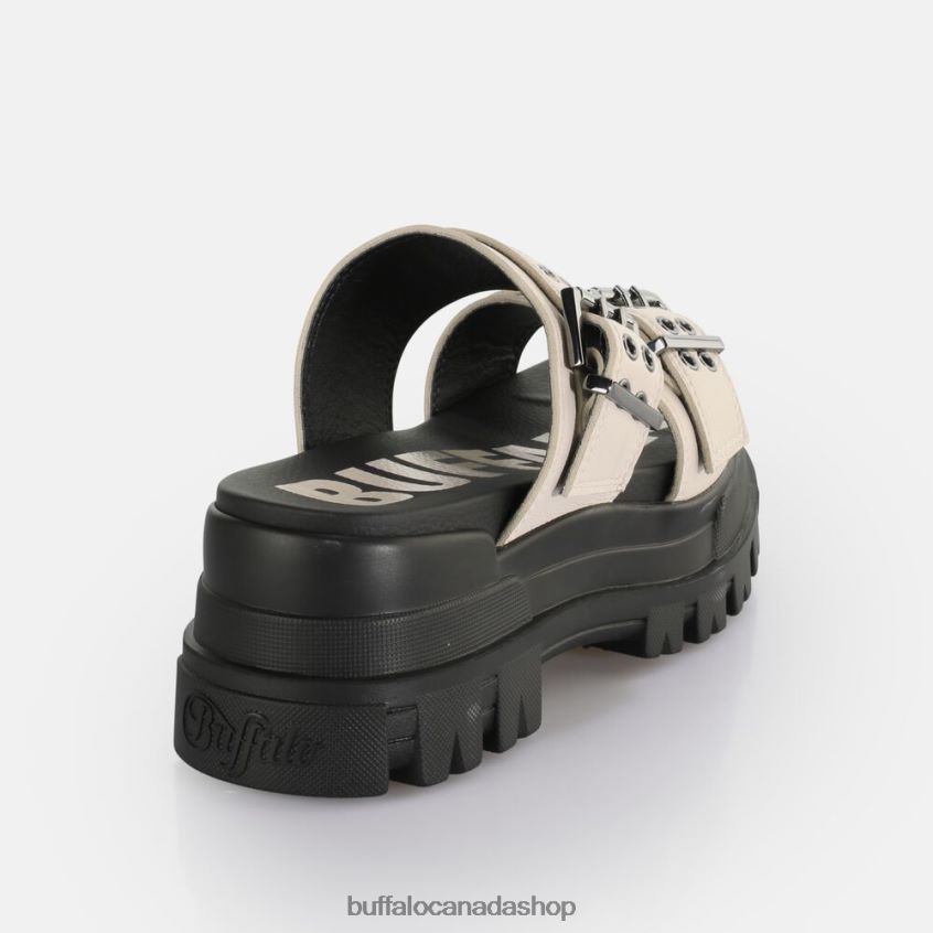 Aspha Loop Platform Sandals vegan Cream Buffalo ZL64TZ383 |Slides