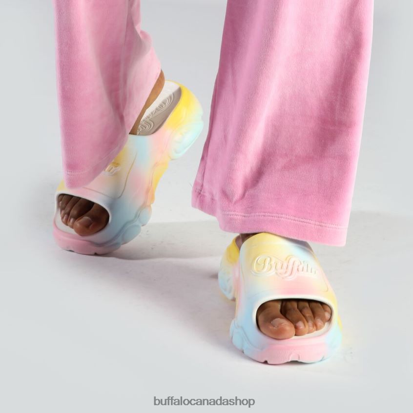 CLD Slide Platform Slide vegan Pastel Mix Buffalo ZL64TZ313 |Slides