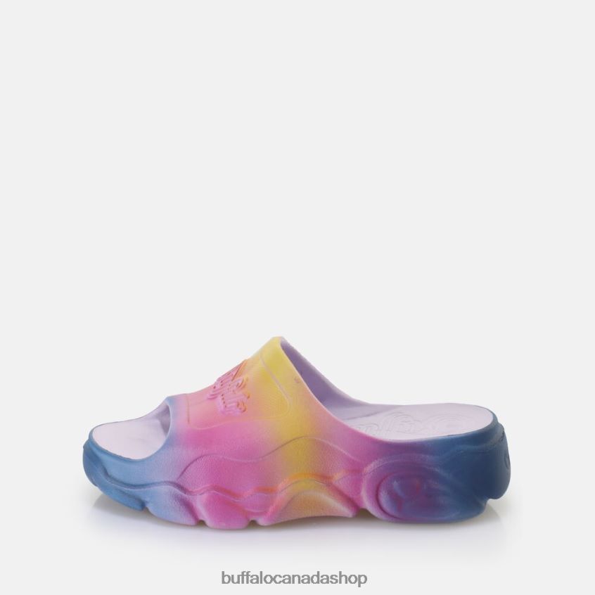 CLD Slide Platform Slide vegan Rainbow Buffalo ZL64TZ332 |Slides
