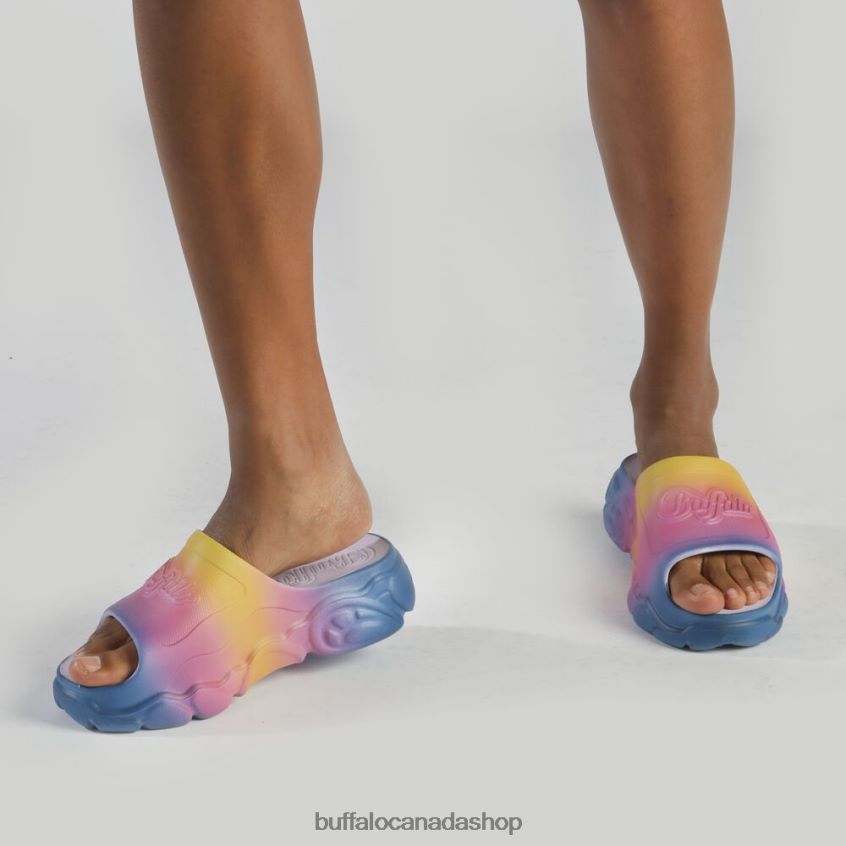 CLD Slide Platform Slide vegan Rainbow Buffalo ZL64TZ332 |Slides