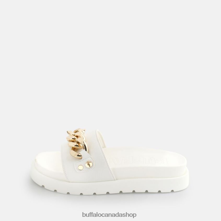 Eve Chain platform sandals vegan White Buffalo ZL64TZ853 |Slides