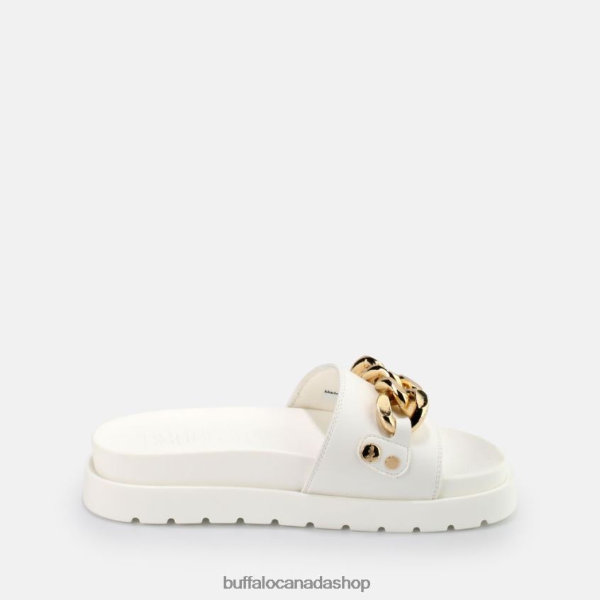 Eve Chain platform sandals vegan White Buffalo ZL64TZ853 |Slides