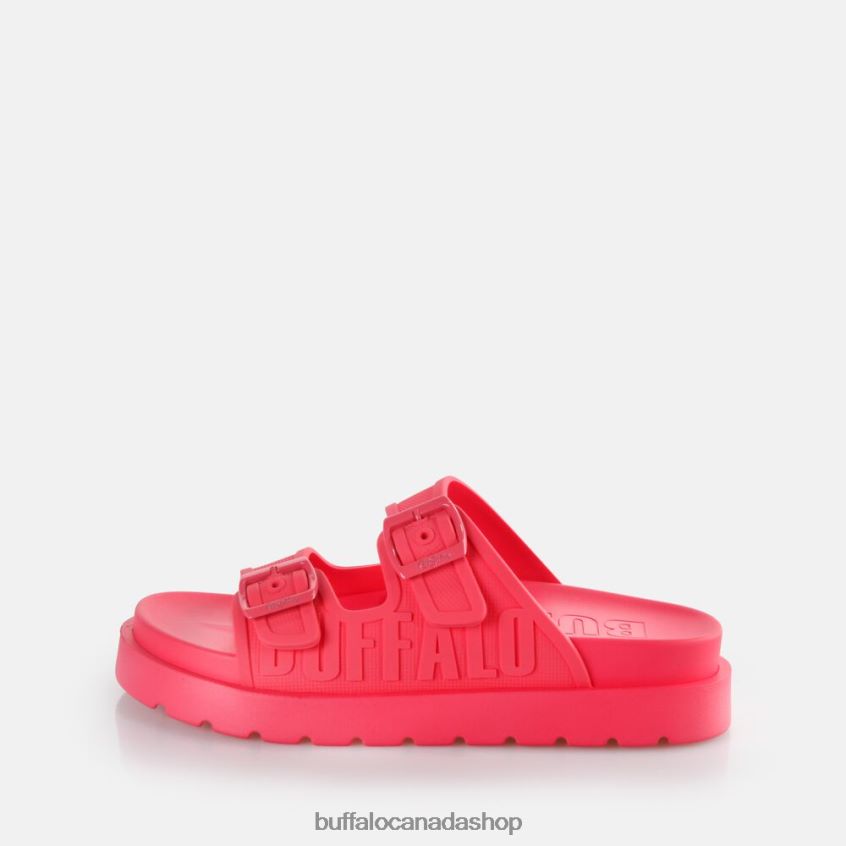 Eve Sol Platform Slide vegan Hot Pink Buffalo ZL64TZ132 |Slides