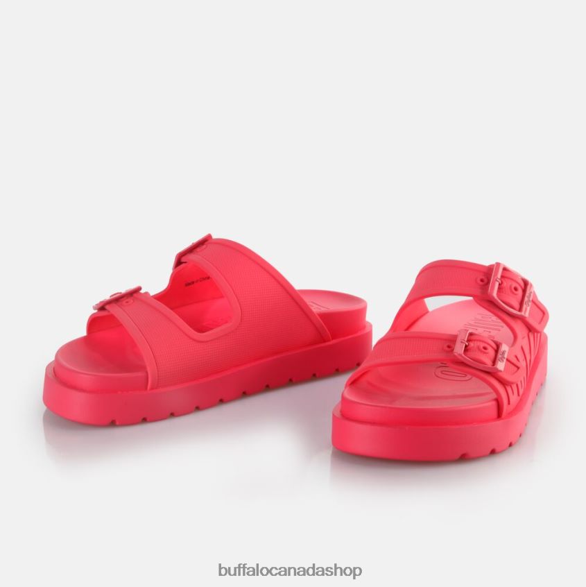 Eve Sol Platform Slide vegan Hot Pink Buffalo ZL64TZ132 |Slides