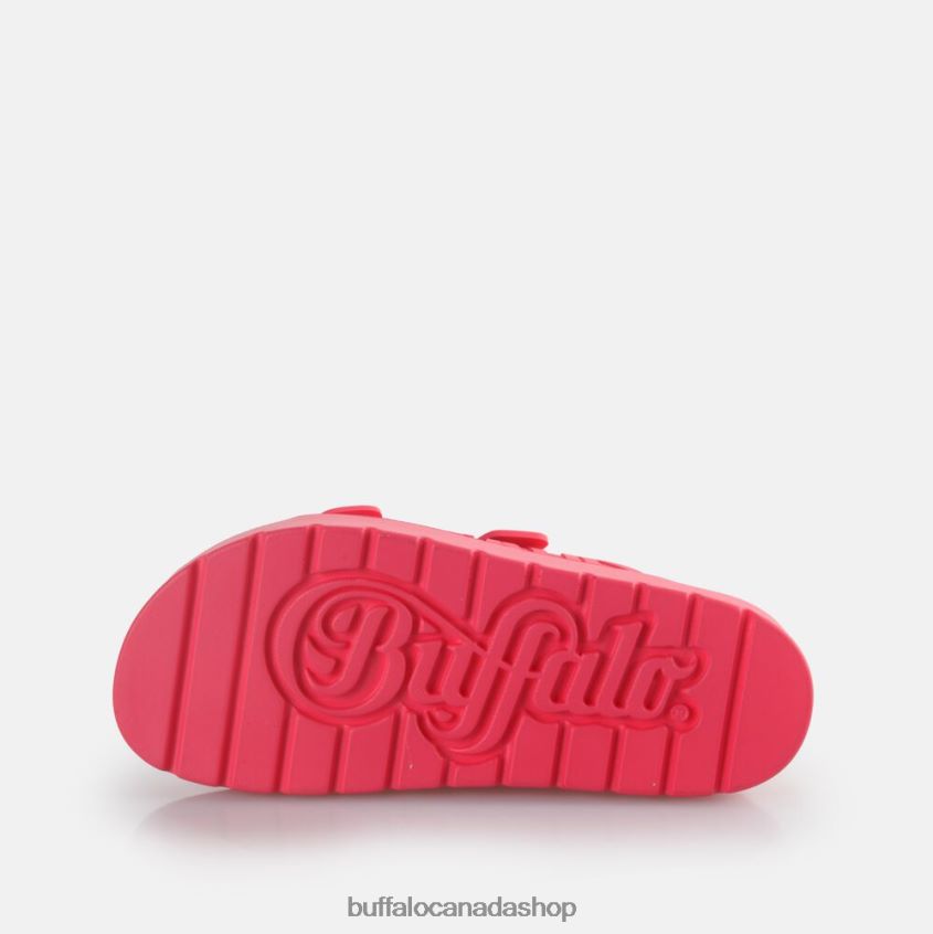 Eve Sol Platform Slide vegan Hot Pink Buffalo ZL64TZ132 |Slides