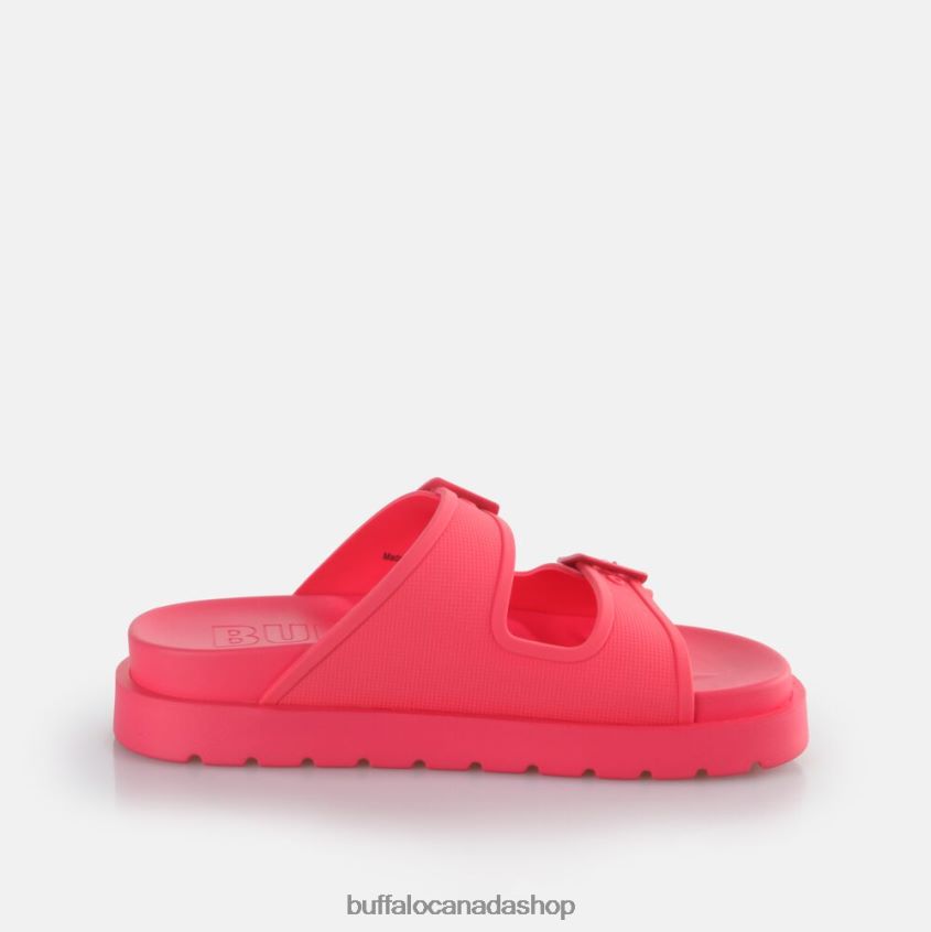 Eve Sol Platform Slide vegan Hot Pink Buffalo ZL64TZ132 |Slides