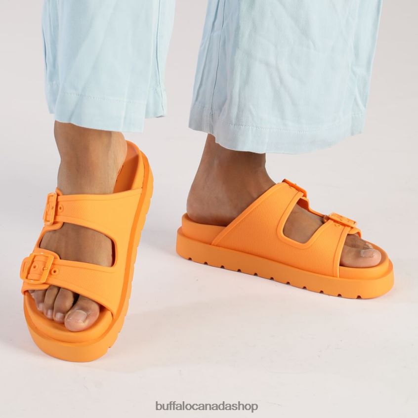 Eve Sol Platform Slide vegan Orange Buffalo ZL64TZ574 |Slides