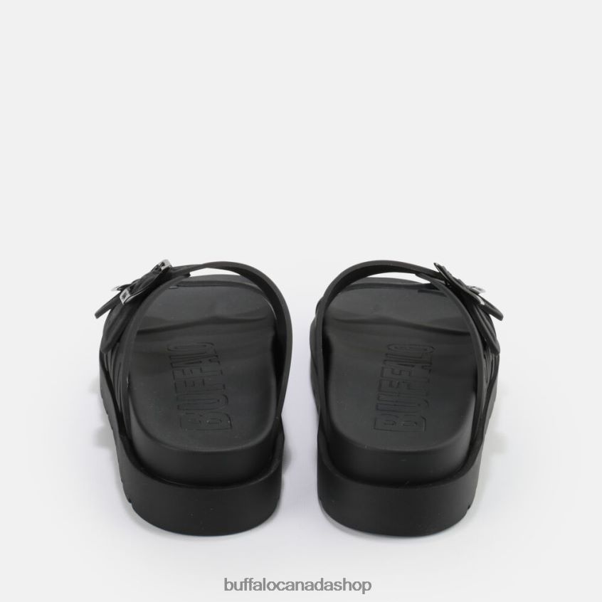 Eve Sol platform sandals vegan Black Buffalo ZL64TZ248 |Slides