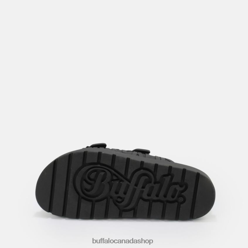 Eve Sol platform sandals vegan Black Buffalo ZL64TZ248 |Slides