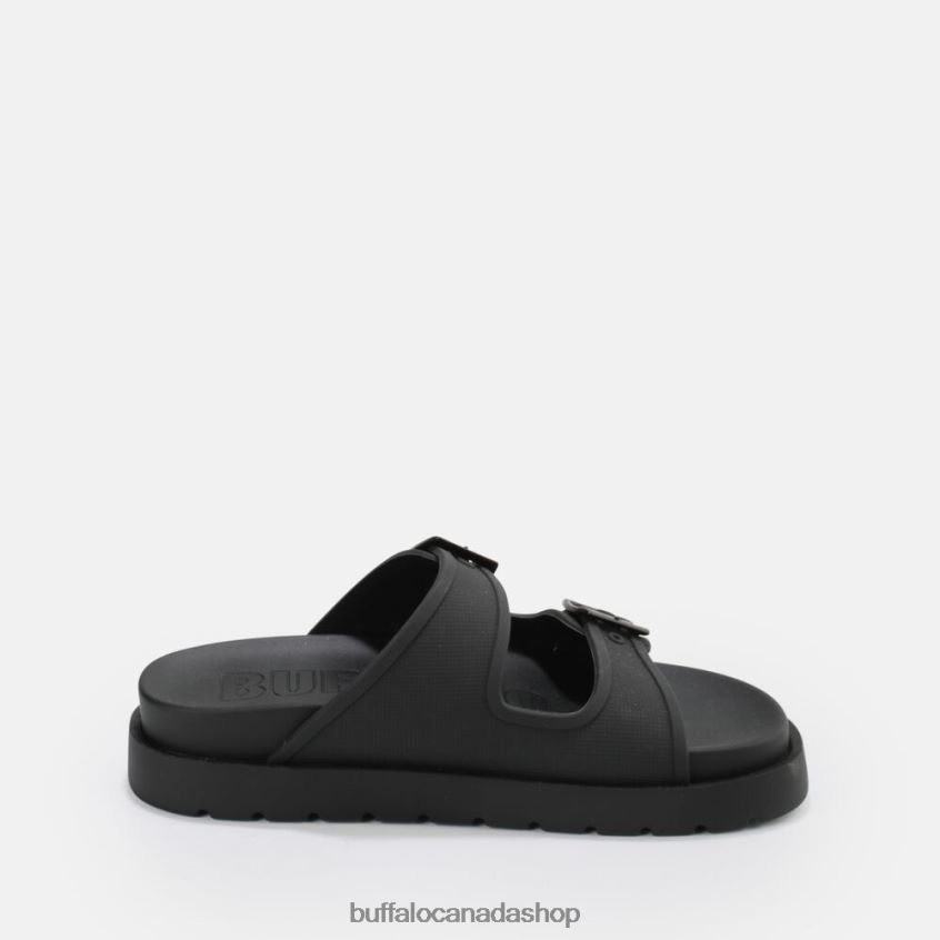 Eve Sol platform sandals vegan Black Buffalo ZL64TZ248 |Slides