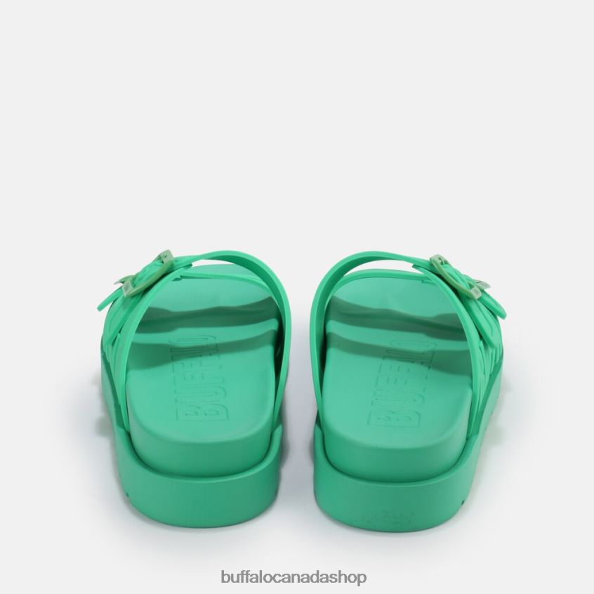 Eve Sol platform sandals vegan Green Buffalo ZL64TZ460 |Slides