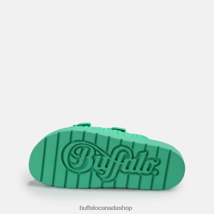 Eve Sol platform sandals vegan Green Buffalo ZL64TZ460 |Slides