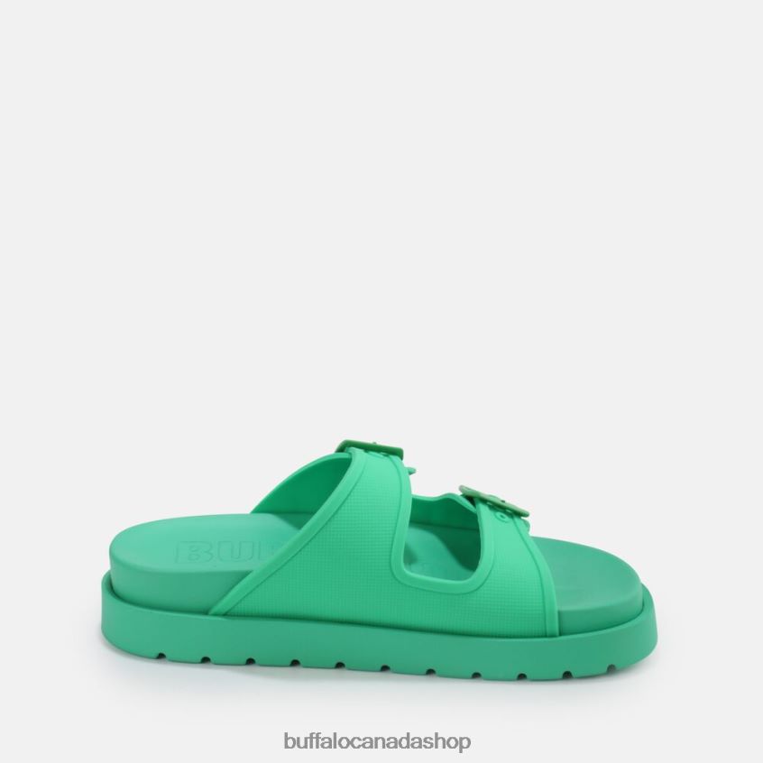 Eve Sol platform sandals vegan Green Buffalo ZL64TZ460 |Slides