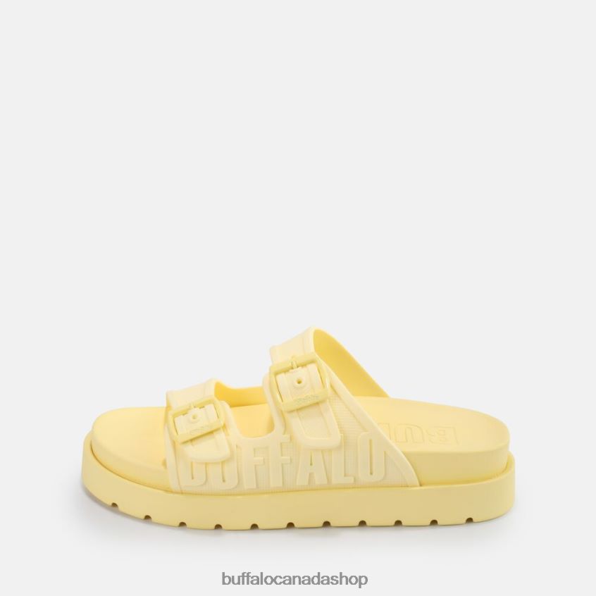 Eve Sol platform sandals vegan Vanilla Buffalo ZL64TZ877 |Slides