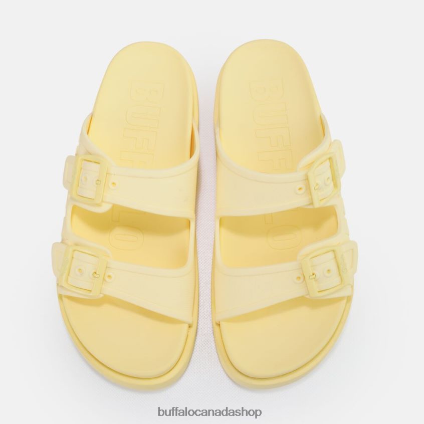 Eve Sol platform sandals vegan Vanilla Buffalo ZL64TZ877 |Slides