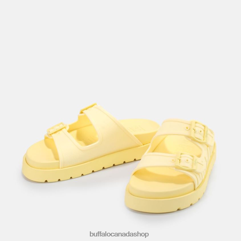 Eve Sol platform sandals vegan Vanilla Buffalo ZL64TZ877 |Slides