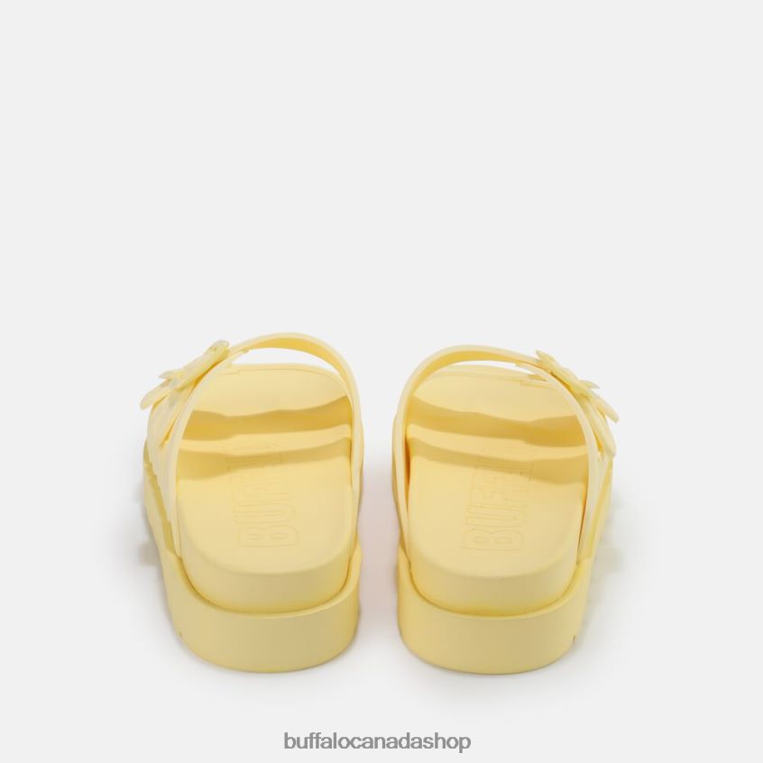 Eve Sol platform sandals vegan Vanilla Buffalo ZL64TZ877 |Slides