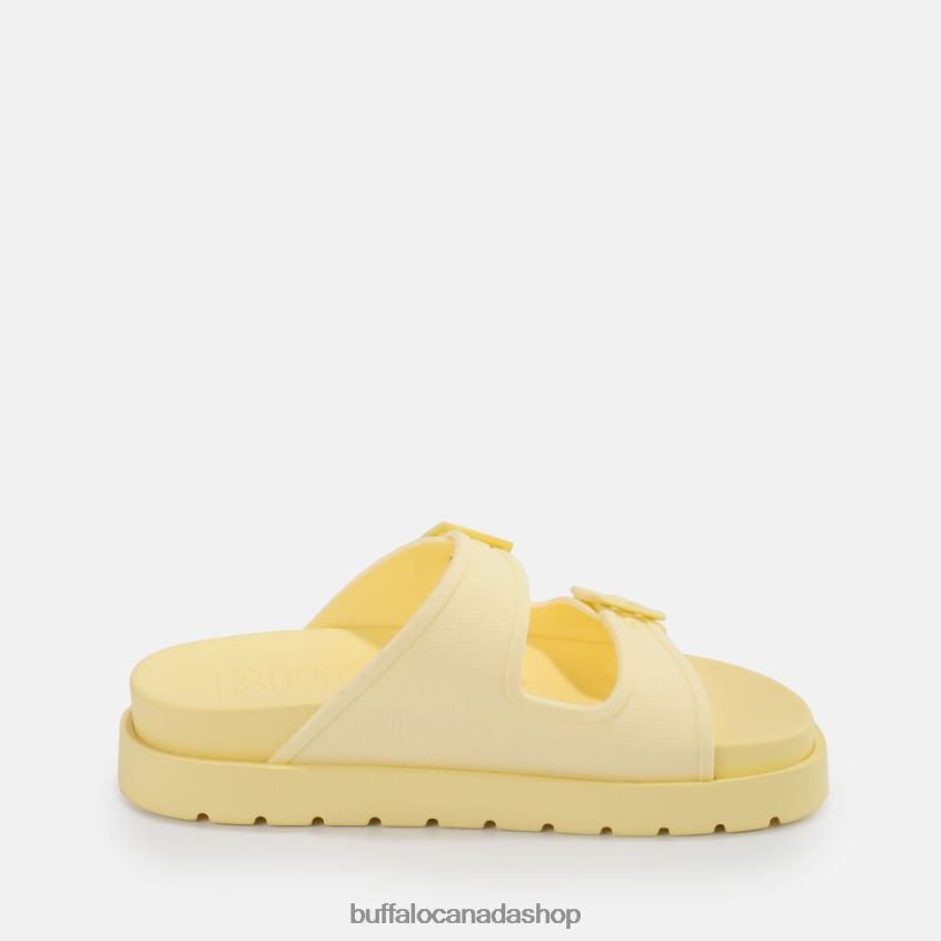 Eve Sol platform sandals vegan Vanilla Buffalo ZL64TZ877 |Slides