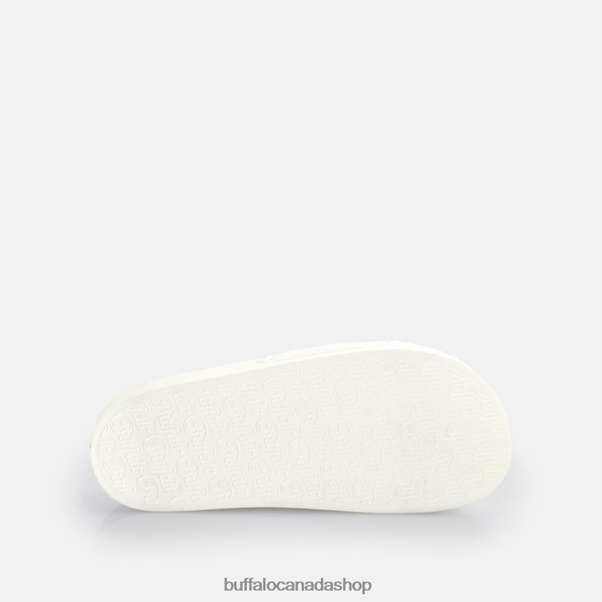 Fabia Chain Platform Slides vegan White Buffalo ZL64TZ379 |Slides