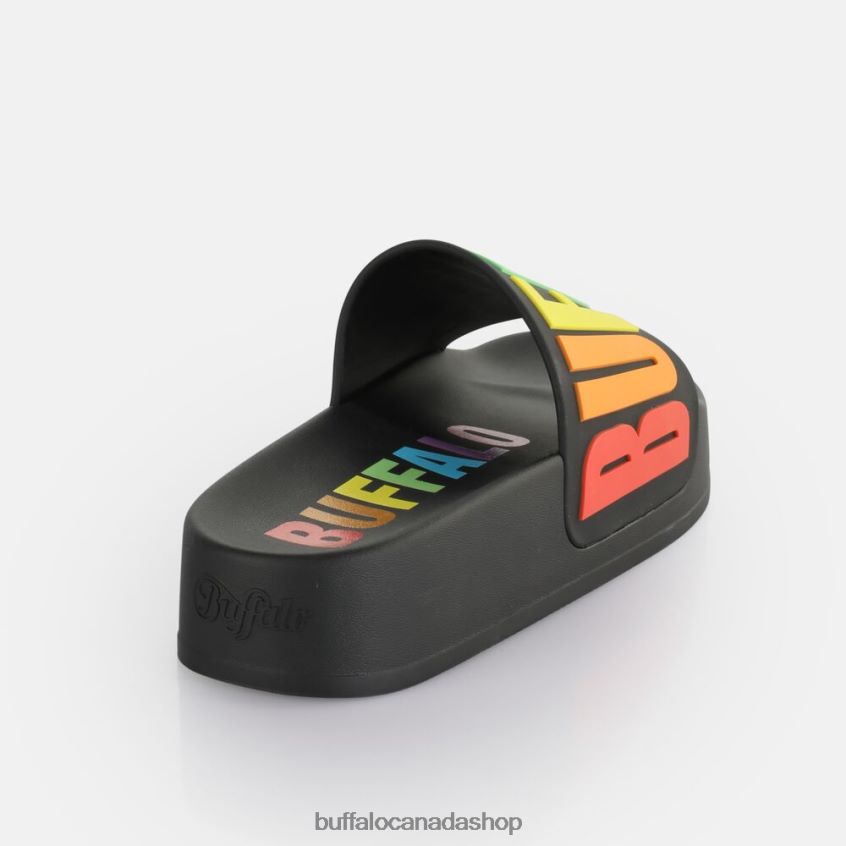 Lake Bold Platform Slide vegan Black Buffalo ZL64TZ193 |Slides