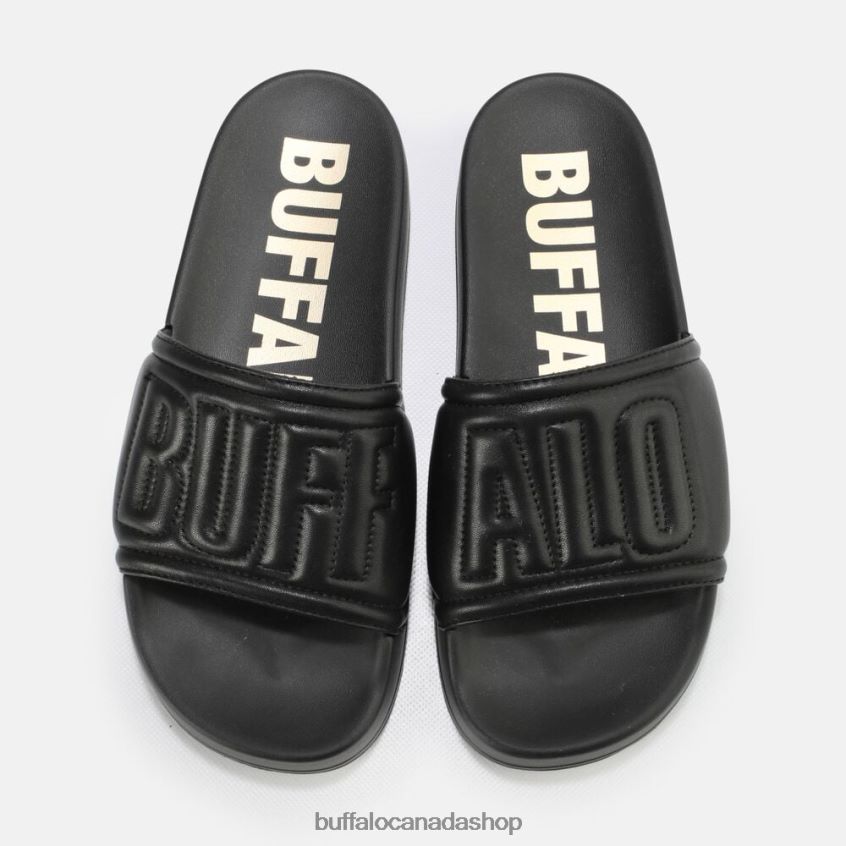 Lake Quilt platform sandals vegan Black Buffalo ZL64TZ796 |Slides