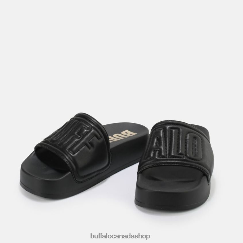 Lake Quilt platform sandals vegan Black Buffalo ZL64TZ796 |Slides
