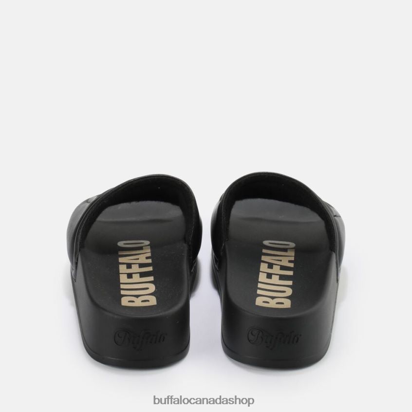 Lake Quilt platform sandals vegan Black Buffalo ZL64TZ796 |Slides