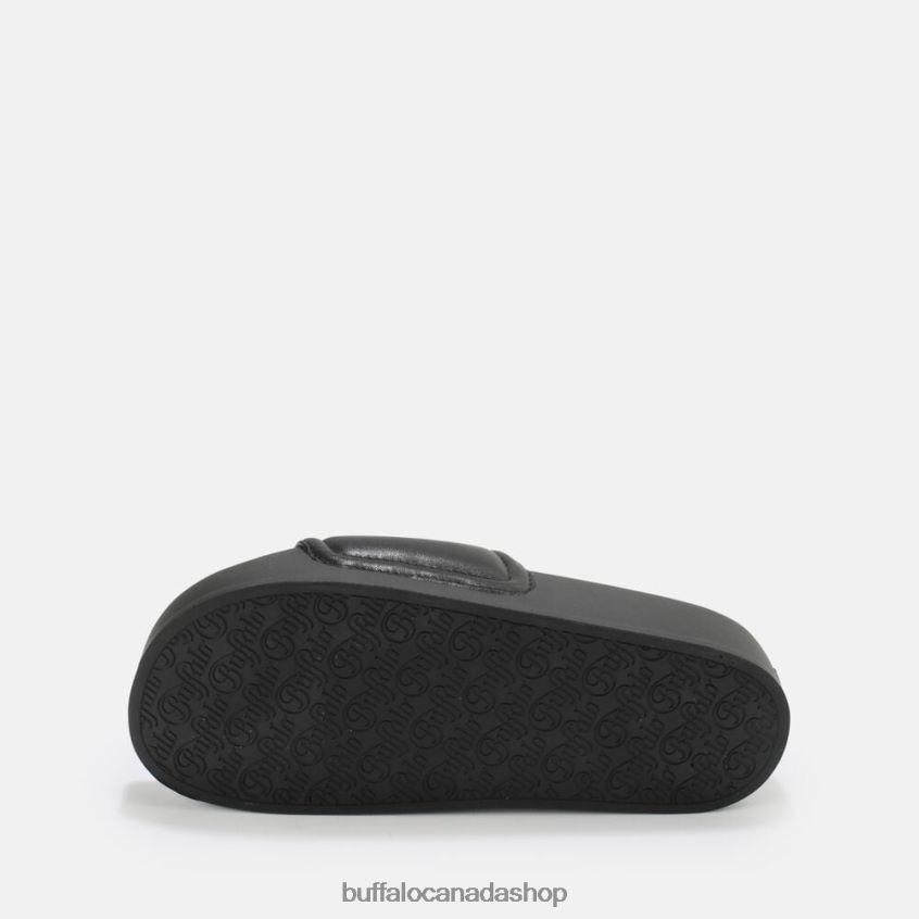 Lake Quilt platform sandals vegan Black Buffalo ZL64TZ796 |Slides