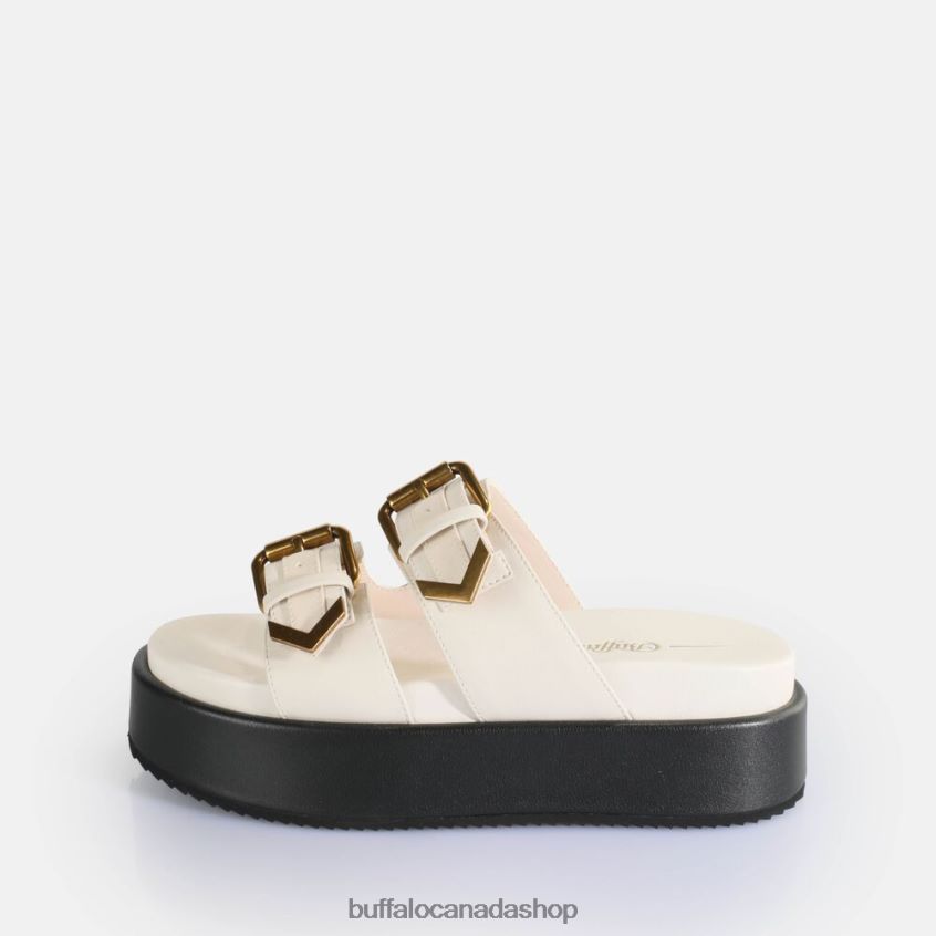 Noa Ari Platform Sandals vegan Cream Buffalo ZL64TZ19 |Slides